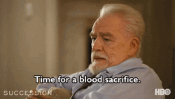 Logan Roy Succession Blood Sacrifice GIF