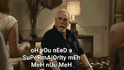 Logan Roy Succession Supermajority Meh Meh Nuu Meh GIF