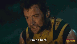 Logan Says I'm No Hero GIF