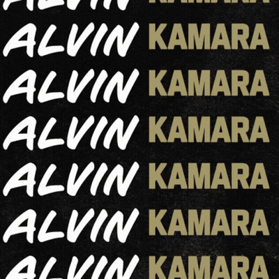Logo For #41 Alvin Amara Black And Gold Background GIF