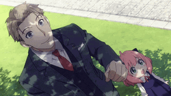Loid And Anya Forger Playing In Park GIF