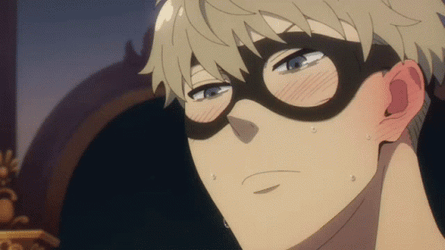 Loid Forger Removing Black Mask GIF