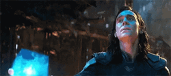 Loki Holding Up A Glowing Tesseract GIF