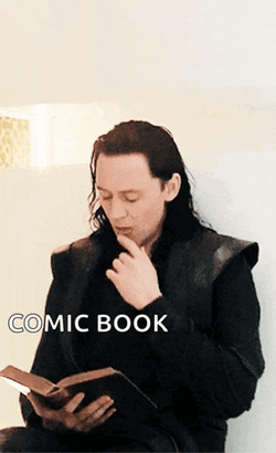 Loki Reading GIF