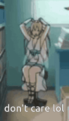 Lol Meme Anime Girl Don't Care Amagi Brilliant Park GIF