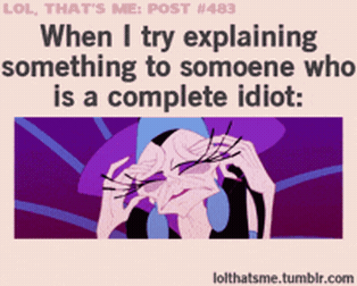 Lol That 'S Me Post 483 When I Try Explaining Something To Someone Who Is A Complete Idiot GIF