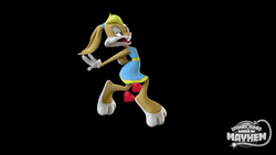 Lola Bunny Running Hearts GIF