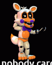 Lolbit Nobody Cares Dancing FNAF World GIF