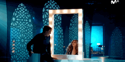 Lolita In Front Of Mirror GIF