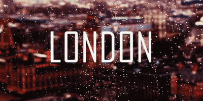 London Word On Blurred Background GIF