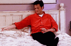 Lonely Chandler Bing Laying In Bed