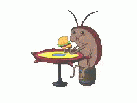 Lonely Eating Dancing Cockroach GIF
