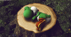 Lonely Yoshi Sleeping GIF
