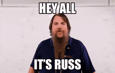 Long Beard Man Saying Hey All It's Russ GIF