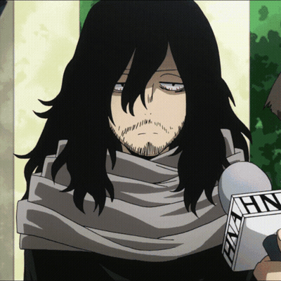 Long Black Hair Beard Man Holding Mic Hn GIF