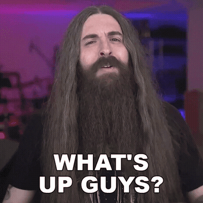 Long Hair Beard Man Asking What's Up Guys GIF
