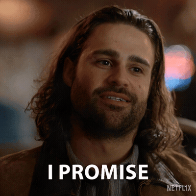 Long Hair Beard Man Says I Promise Netflix Ad GIF
