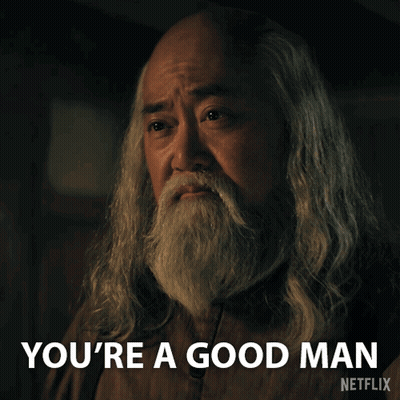 Long Hair Beard Man Says You're A Good Man On Netflix GIF