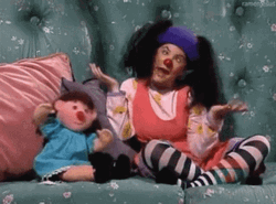 Long Hair Clown Show GIF