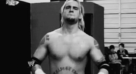 Long Hair CM Punk Crossing Arms GIF