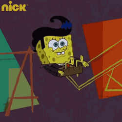Long Hair Spongebob Dancing GIF