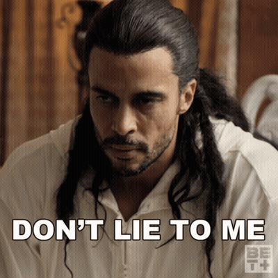 Long Haired Bearded Man Says Don't Lie To Me GIF