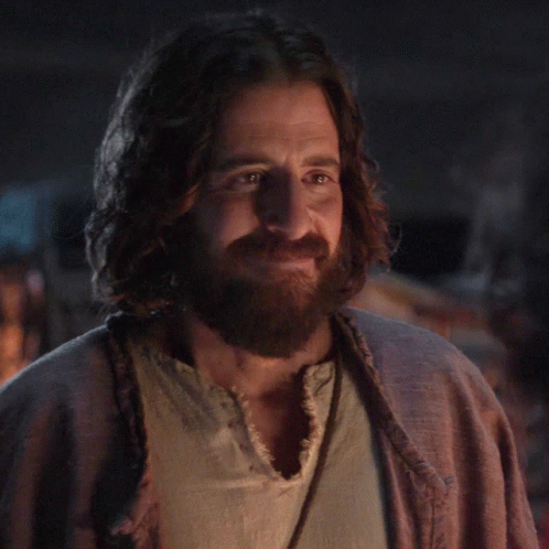 Long Haired Bearded Man Wearing Robe GIF