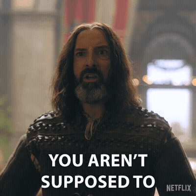 Long-Haired Bearded Man: You Aren't Supposed To Netflix GIF