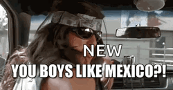 Long Haired Man Asking You Boys Like Mexico GIF