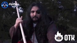 Long Haired Man Stir The Pot  GIF