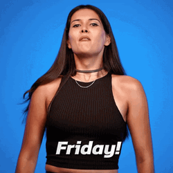 Long Haired Woman Screaming Its Friday Meme GIF