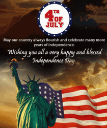 Long Message Fourth Of July Greetings GIF