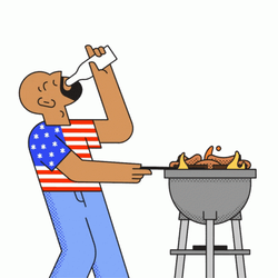 Long Weekend Happy Memorial Day Grill GIF