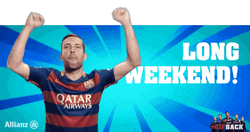 Long Weekend Jordi Alba Celebrating GIF