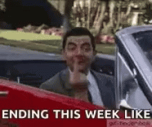 Long Weekend Naughty Mr.Bean Celebrating GIF