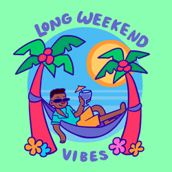 Long Weekend Vibes Man On A Hammock GIF