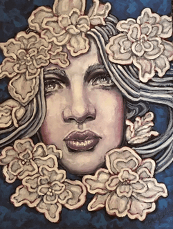 Longing Gaze Two Toned Fine Art GIF