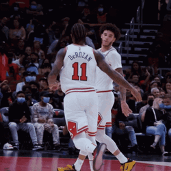 Lonzo Ball Demar Derozan  GIF