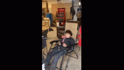 Look At Me Guy Seating While Playing GIF