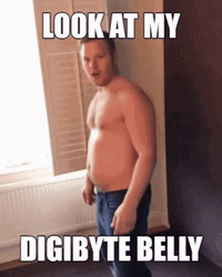 Look At My Digibyte Belly Weight Gain GIF