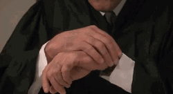 Looking At Watch Judge Trial GIF