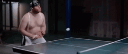 Looking Away At Ping Pong Ball GIF