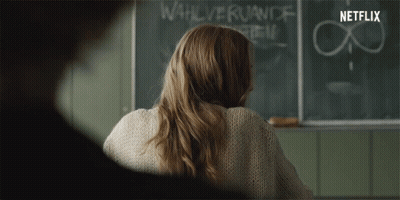 Looking Behind Franziska Doppler GIF