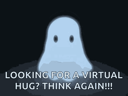 Looking For Ghost Hug Floating Ghost Cartoon