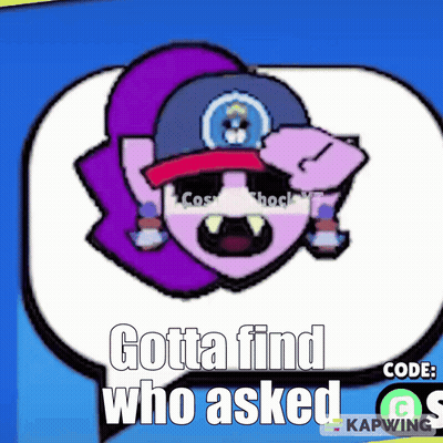 Looking For Who Asked On Black Background GIF