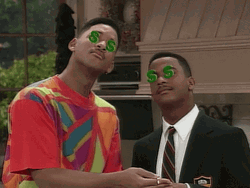 Looking Up Carlton And Will GIF