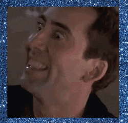Looney Nic Cage Acting Strange GIF