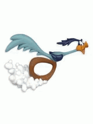 Looney Tunes Roadrunner Animated Run GIF