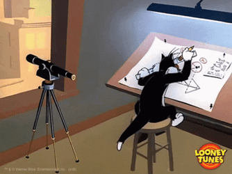 Looney Tunes Sylvester The Cat Planning GIF