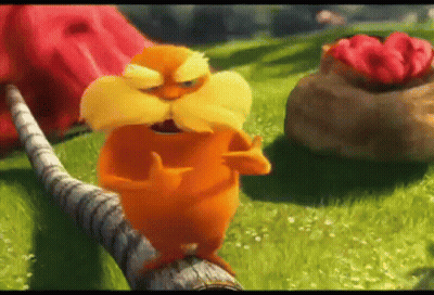 Lorax From Looney Tunes Movie On Tree Branch GIF
